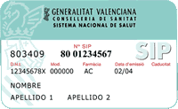 Krankenkassenkarte in Valencia