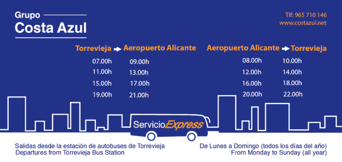 Servicio Express - Torrevieja - Aeropuerto Alicante